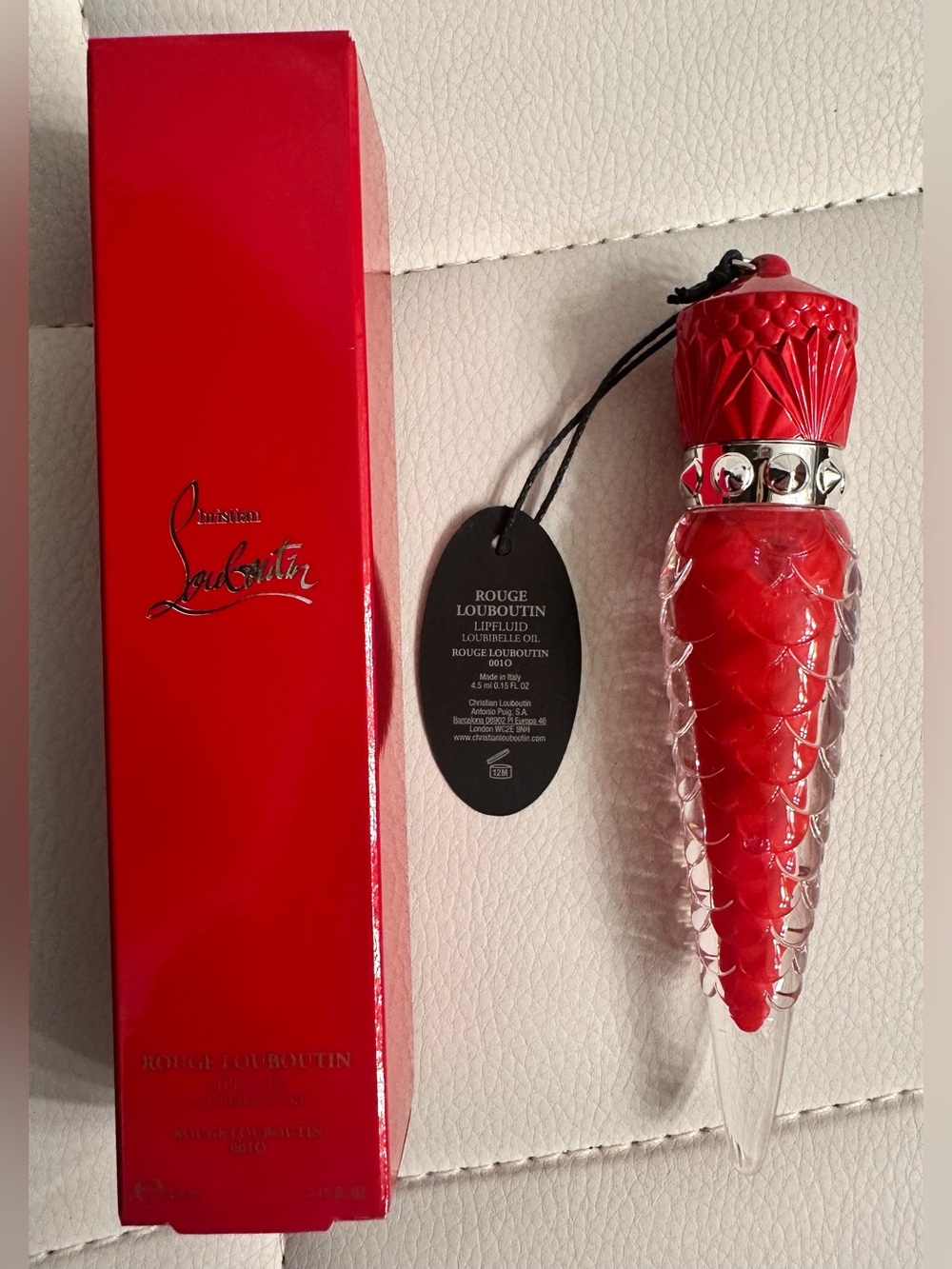 NIB Christian Louboutin Rouge Lip Oil in Vibrant Red